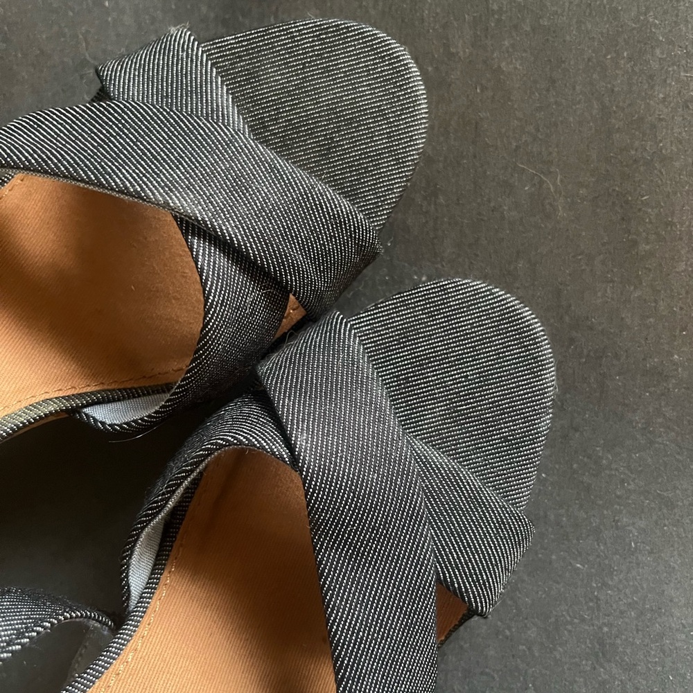 TOMS Women's Denim Sienna Sandals - 7.5 - New - Picture 2 of 9